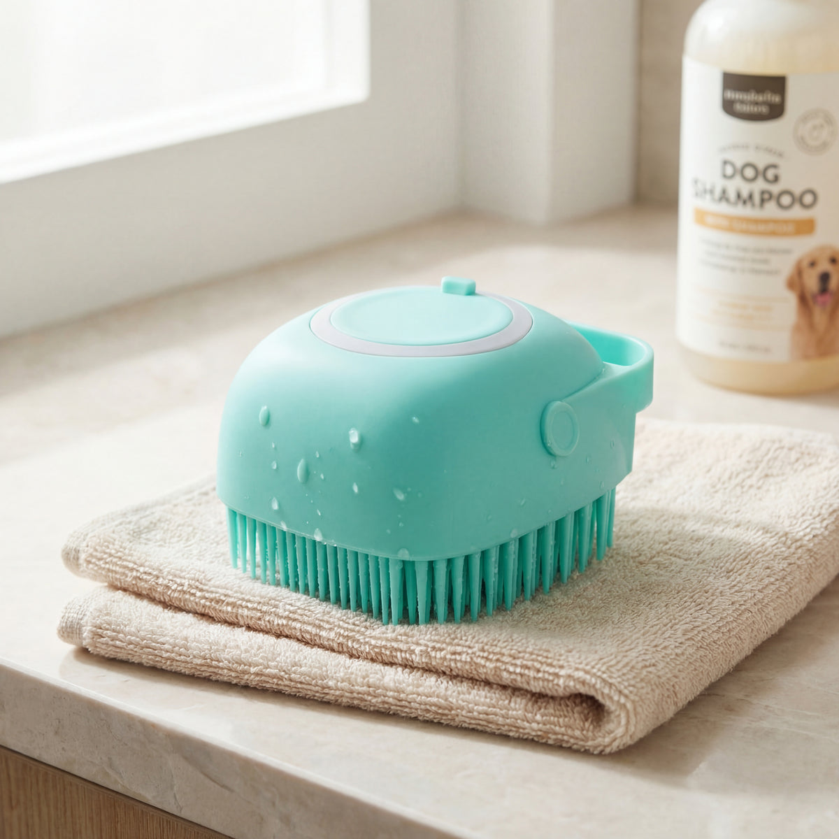 מברשת הרחצה לכלב