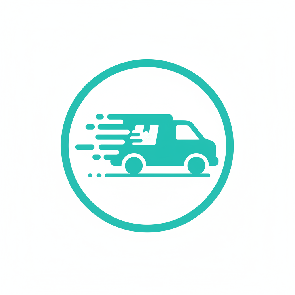 FREE SHIPPING LOGO, NO TEXT, AND COLOR #3FDFDA